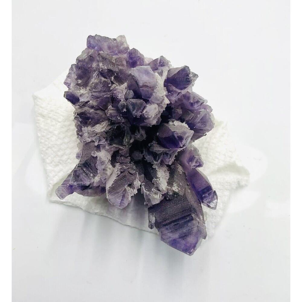 Beautiful Chunk Of Amethyst 3in Tall 3 1/2 inches Or So Long!! S1